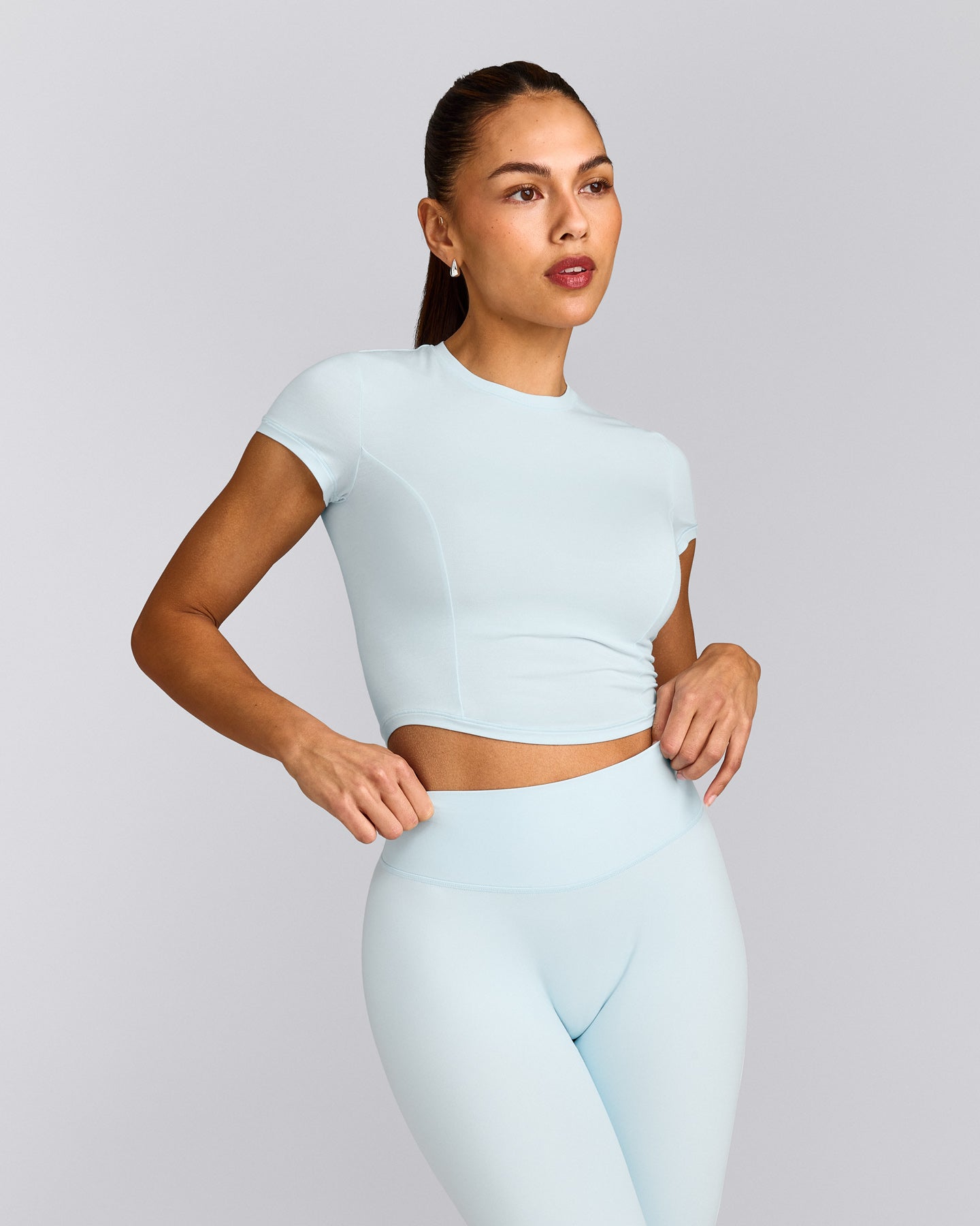 Mellow™ Motion Crew Neck Mid Top | Cloud Blue