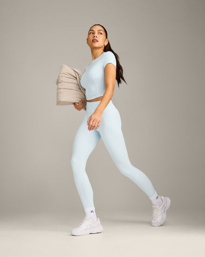 Mellow™ Motion Crew Neck Mid Top | Cloud Blue