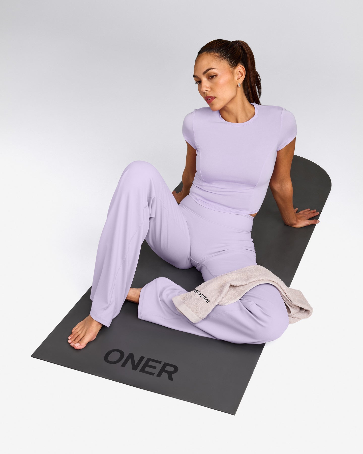 Mellow™ Motion Crew Neck Mid Top | Lavender Purple
