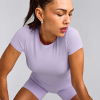 Mellow™ Motion Crew Neck Top | Lavender Purple