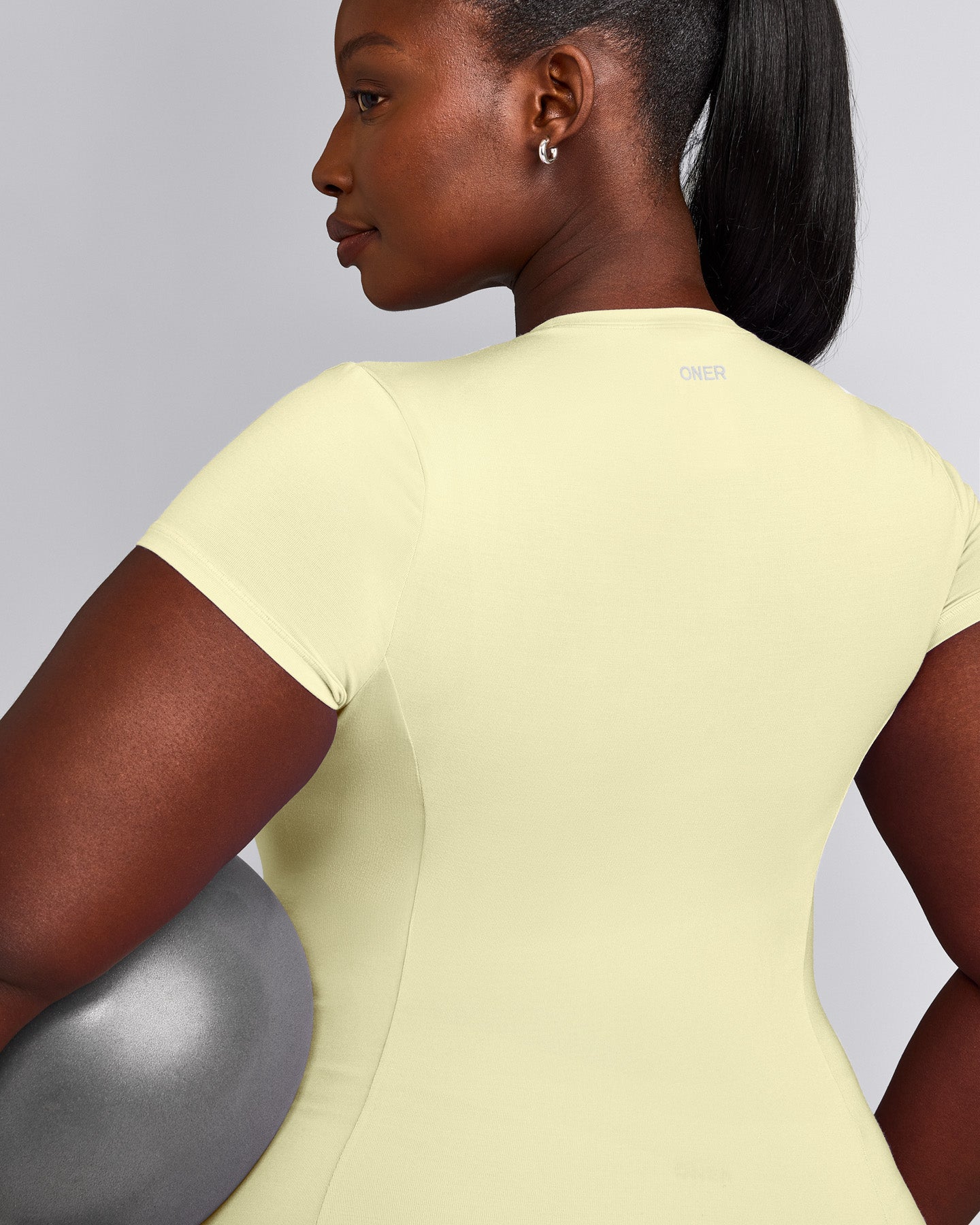 Mellow™ Motion Crew Neck Top | Pastel Yellow