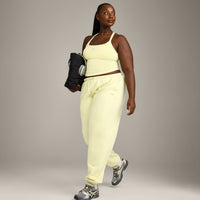 Mellow™ Rib Racer Back Vest with Built in Bra Shelf | Pastel Yellow