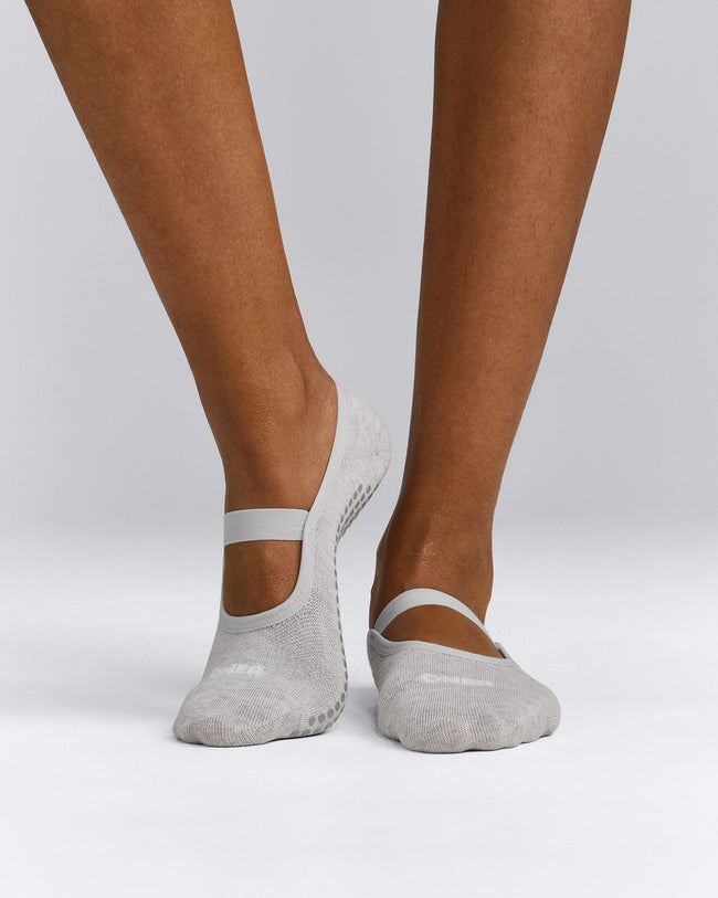 Pilates Grip Socks 1 Pack | Grey Marl