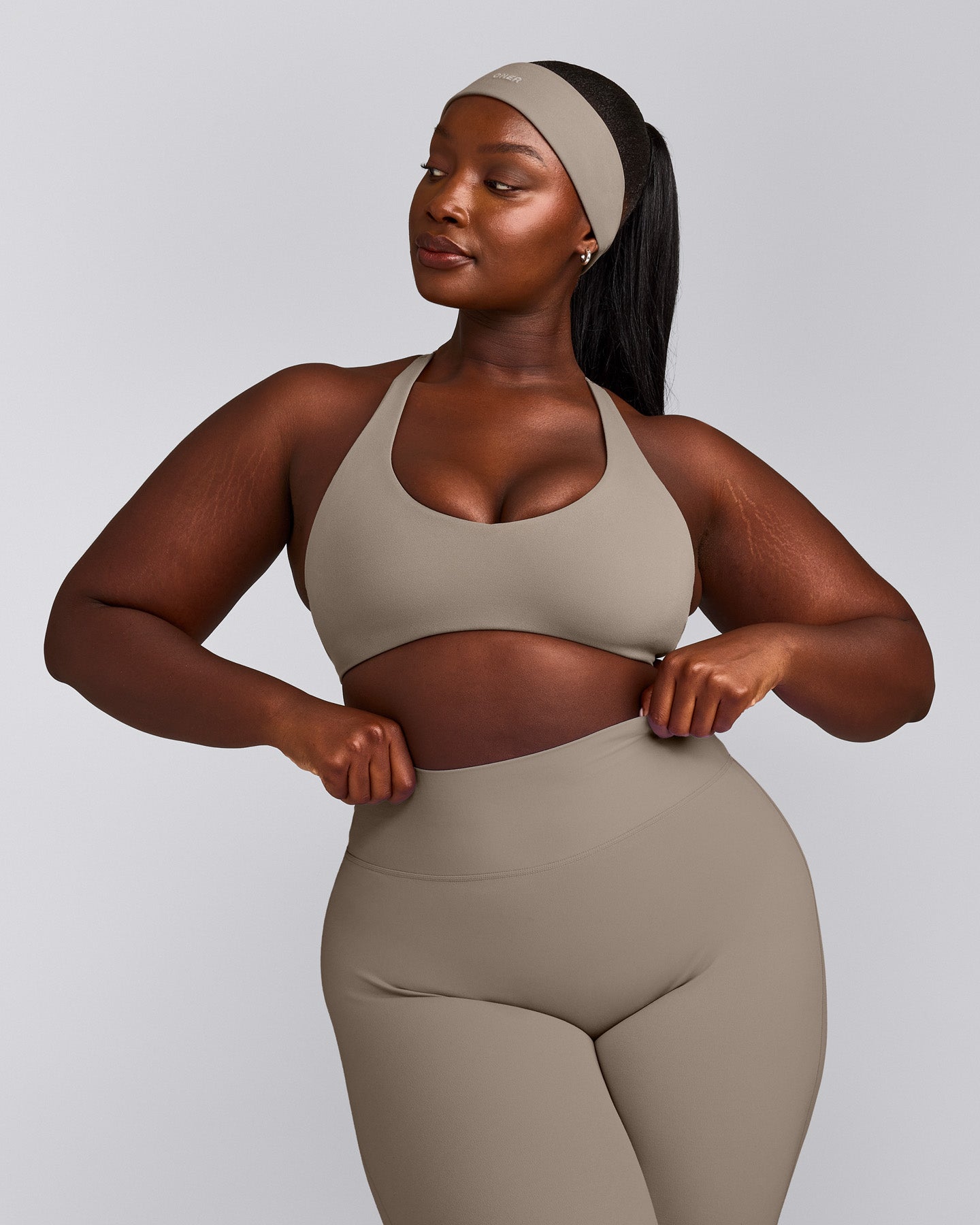 SoftMotion™ Bralette with Gray Logo | Minky