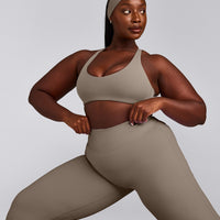 SoftMotion™ Bralette with Gray Logo | Minky