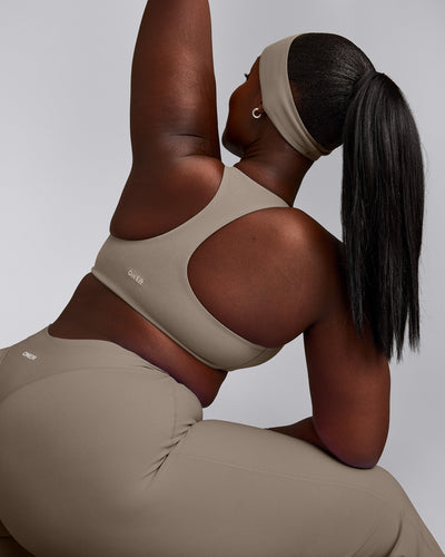SoftMotion™ Bralette with Gray Logo | Minky