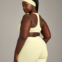 SoftMotion™ Bralette with Grey Logo | Pastel Yellow