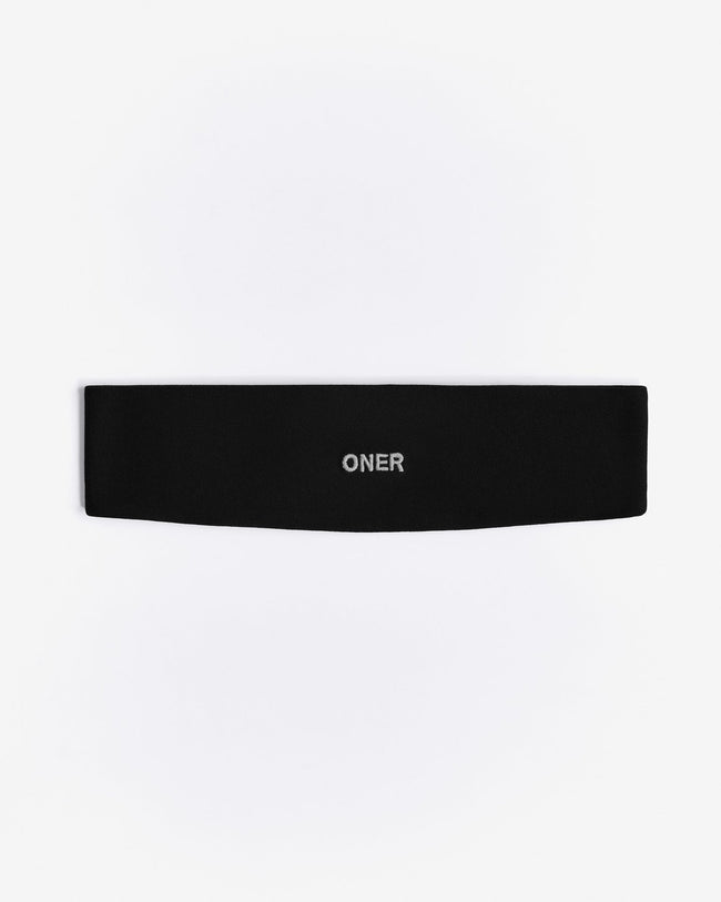 SoftMotion™ Headband with Grey Logo | Black