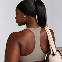 SoftMotion™ Headband with Grey Logo | Black