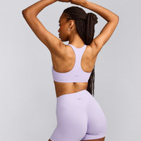 SoftMotion™ Bralette with Grey Logo | Lavender Purple