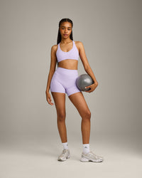 SoftMotion™ Bralette with Grey Logo | Lavender Purple