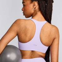 SoftMotion™ Bralette with Grey Logo | Lavender Purple