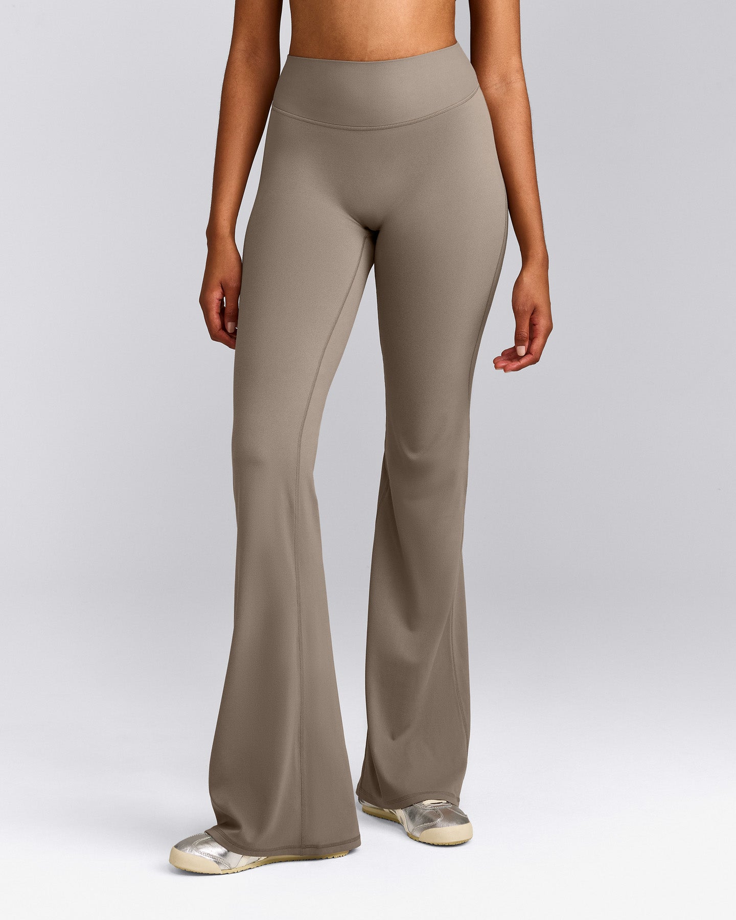 SoftMotion™ Flared Bottoms with Grey Logo | Minky