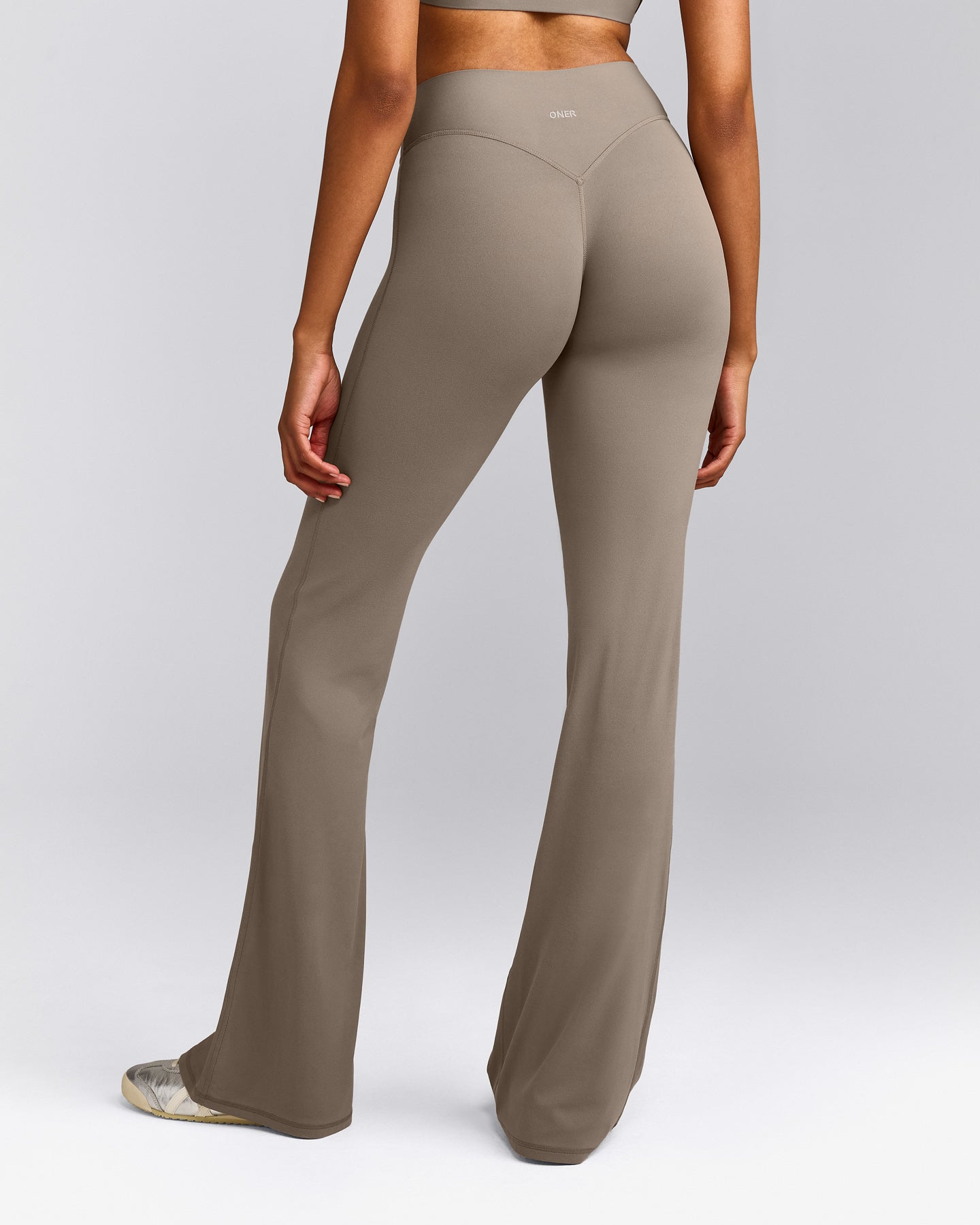 SoftMotion™ Flared Bottoms with Grey Logo | Minky