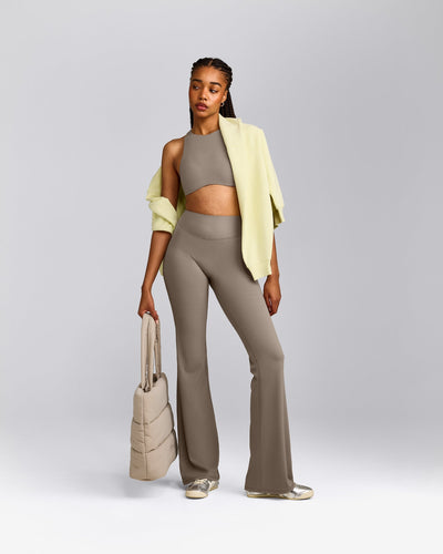 SoftMotion™ Flared Bottoms with Grey Logo | Minky