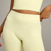 SoftMotion™ Flared Bottoms with Grey Logo | Pastel Yellow