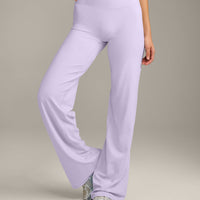 SoftMotion™ Straight Leg Bottoms with Grey Logo | Lavender Purple