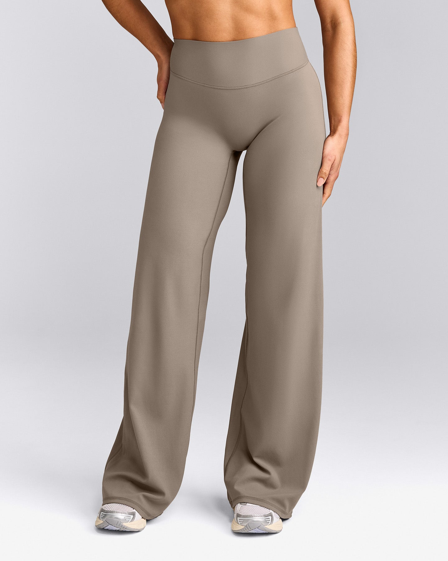 SoftMotion™ Straight Leg Bottoms with Grey Logo | Minky