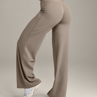 SoftMotion™ Straight Leg Bottoms with Grey Logo | Minky