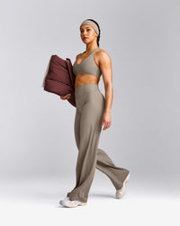 SoftMotion™ Straight Leg Bottoms with Grey Logo | Minky