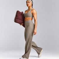 SoftMotion™ Straight Leg Bottoms with Grey Logo | Minky