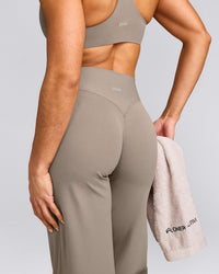 SoftMotion™ Straight Leg Bottoms with Grey Logo | Minky
