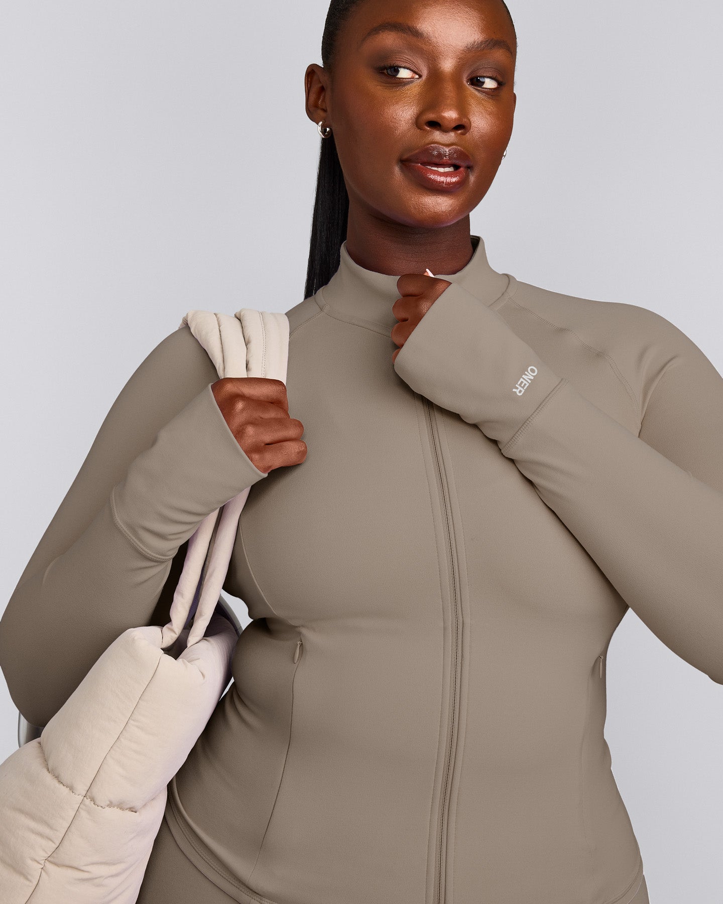 SoftMotion™ Jacket with Grey Logo | Minky