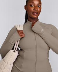SoftMotion™ Jacket with Grey Logo | Minky