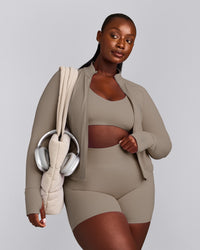 SoftMotion™ Jacket with Grey Logo | Minky