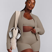 SoftMotion™ Jacket with Grey Logo | Minky
