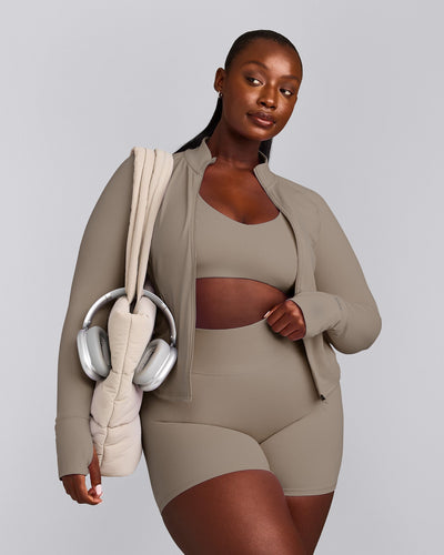 SoftMotion™ Jacket with Grey Logo | Minky