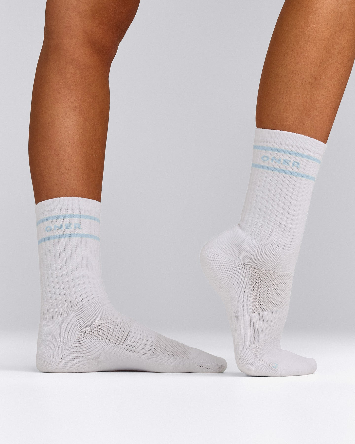 Varsity Stripe Long Crew Socks 1 Pack | Cloud Blue