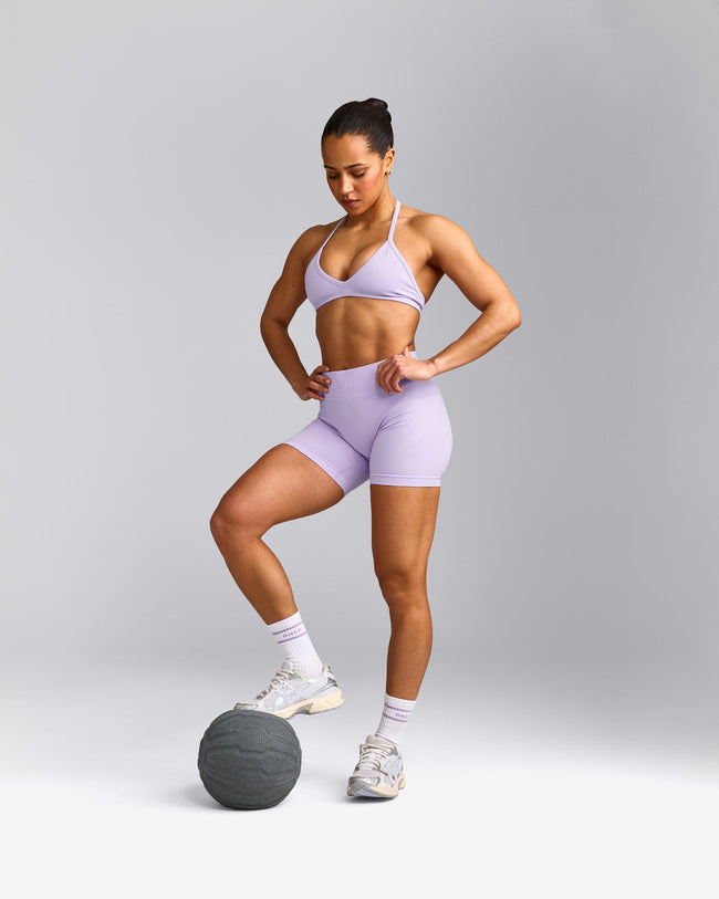 Varsity Stripe Long Crew Socks 1 Pack | Lavender Purple