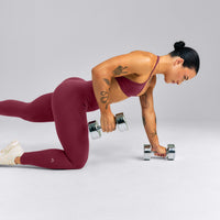 EnhanceLift™ Seamless High Rise Leggings New Branding | Burnt Maroon Red