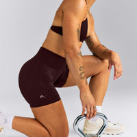 EnhanceLift™ Seamless High Rise Shorts New Branding | Plum Brown
