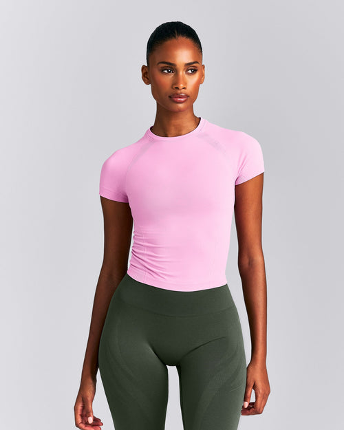 Oner Seamless Fitted Top | Rose Pink