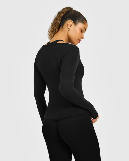 トップスその他 XTONZ XTT101 Wade Layered Long Sleeve BLACK XTT101BK Sport Tops - Women Sport Tops | Oner Active CA