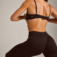 EnhanceLift™ Seamless Leggings with Grey Logo | 70% Cocoa