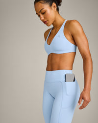 UnifiedMove™ Pocket Leggings with Bonding with Reflective Logo | Powdered Blue