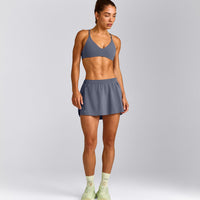 AirMove™ Skort with Pockets | Granite Blue