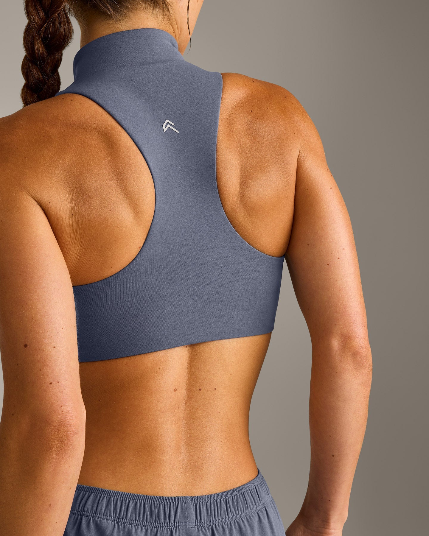 EasyLift™ Zip High Neck Sports Bra New Branding | Dark Granite Blue