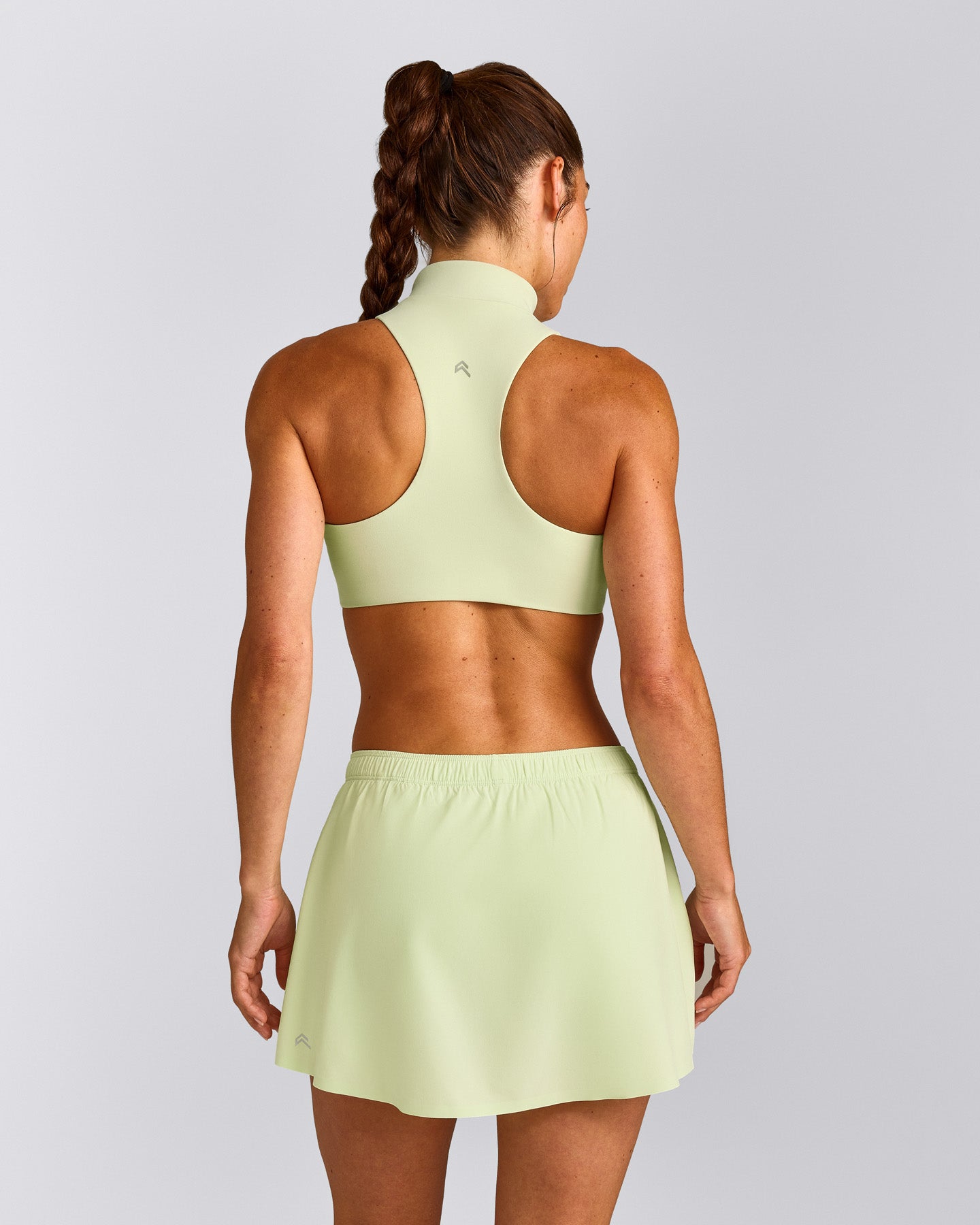 EasyLift™ Zip High Neck Sports Bra | Meadow Mist Green