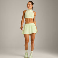 EasyLift™ Zip High Neck Sports Bra New Branding | Meadow Mist Green