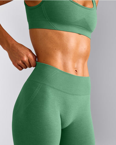 EffortlessLift™ Seamless Mid Rise Leggings New Branding | Frosted Emerald