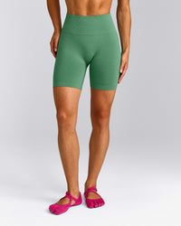 EffortlessLift™ Seamless High Rise Shorts New Branding | Frosted Emerald