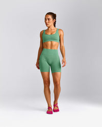 EffortlessLift™ Seamless High Rise Shorts New Branding | Frosted Emerald