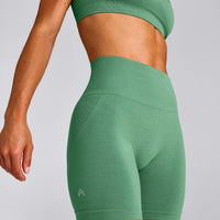 EffortlessLift™ Seamless High Rise Shorts New Branding | Frosted Emerald