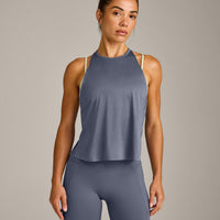 PrecisionMove™ Drop Armhole Tank Top | Granite Blue