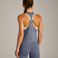 PrecisionMove™ Drop Armhole Tank Top | Granite Blue