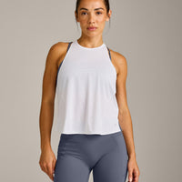PrecisionMove™ Drop Armhole Tank Top | White